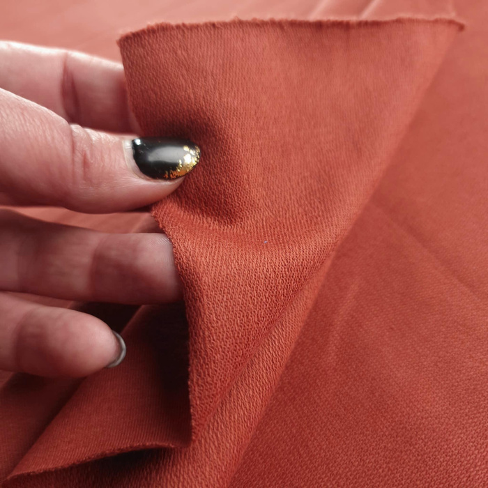 Premium loopback sweatshirt - BRICK