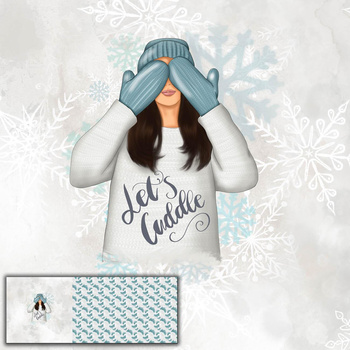 LET'S CUDDLE (ZIMA W MIEŚCIE) - PANEL PANORAMICZNY (80cm x 155cm)