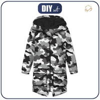 HERRENPARKA (TOM) - CAMOUFLAGE GRAU - Nähset