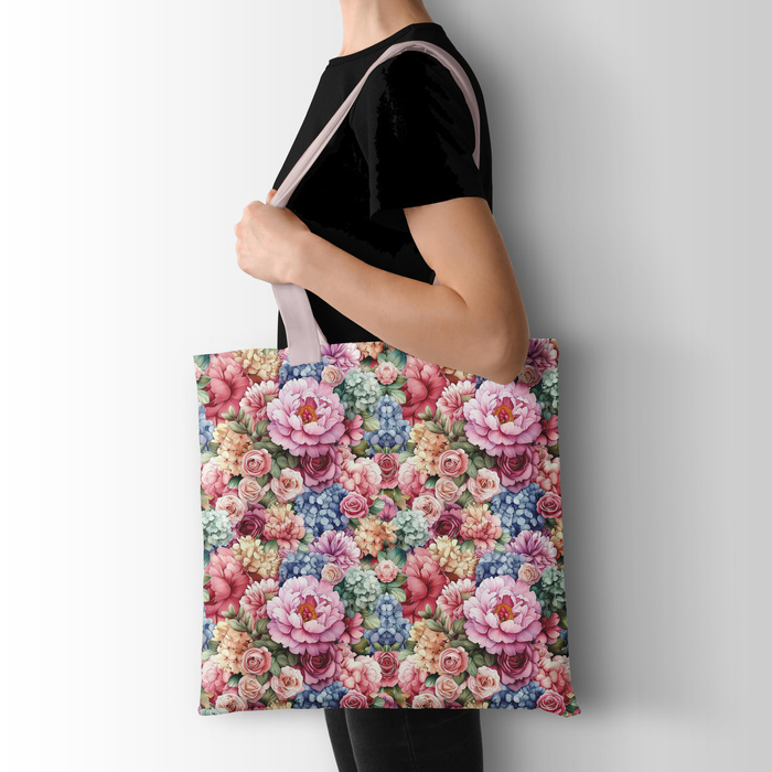 FLOWERS M. 3 - schnelltrocknende Webware