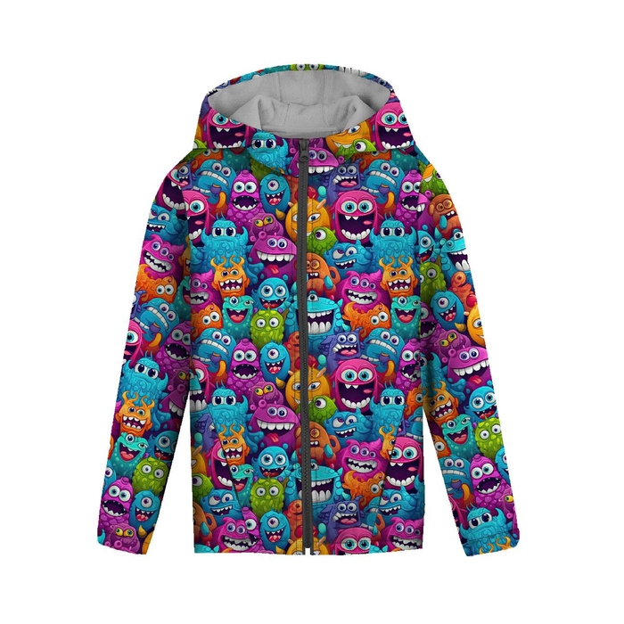 KIDS JACKET TEDDY (ZOE) - CRAZY MONSTERS PAT. 3 - sewing set (158-164)