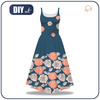DRESS "ISABELLE" - PASTEL ROSES pat. 3 - sewing set