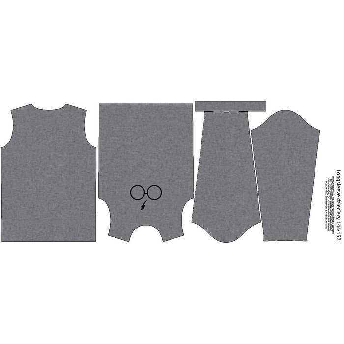 LONGSLEEVE - BRILLE (ZAUBERSCHULE) - Single Jersey (146/152)