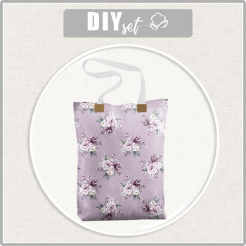SHOPPER TASCHE - AQUARELL-STRAUß Ms. 5 - Wasserabweisende Webware - Nähset