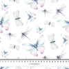 BUTTERFLIES AND DRAGONFLIES (WATER-COLOR BUTTERFLIES) - Cotton muslin
