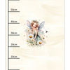 FAIRY WORLD wz.18 - panel (60cm x 50cm) Wintersweat angeraut mit Elastan ITY