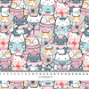 WINTER CATS WZ. 2 - looped knit fabric