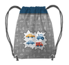 GYM BAG - VEHICLES pat. 2 / white (ADVENTURE BEGINS) - big