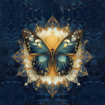 ANIMALS MANDALA wz.13 (butterfly) - Panel (75cm x 80cm)
