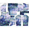 KID'S HOODIE (ALEX) - WATER LILIES (Claude Monet) - looped knit fabric (98/104)