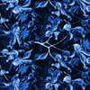 KVĚTY JABLONĚ vz. 1 (classic blue) / černá - teplákovina s elastanem 