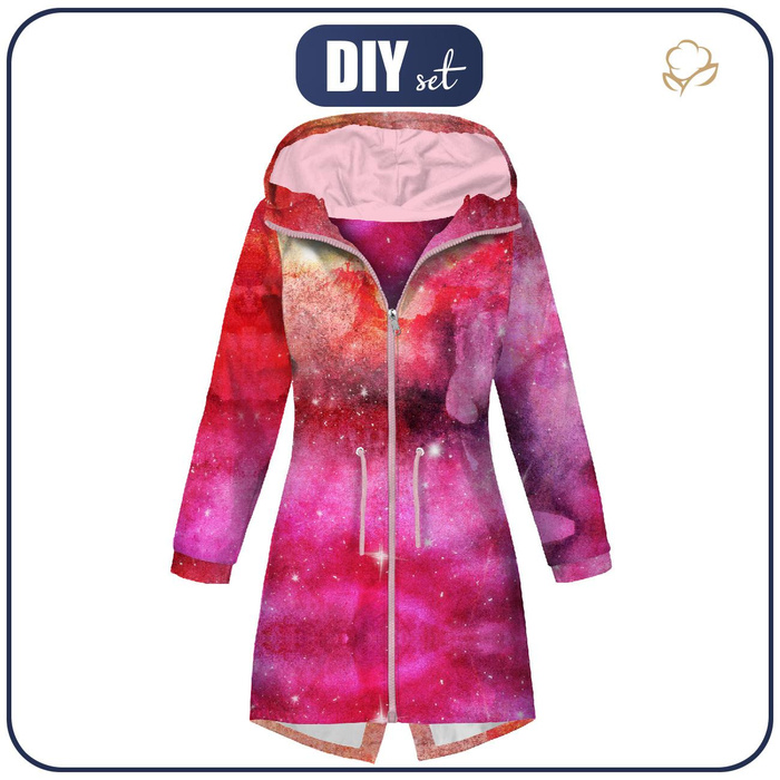 WOMEN'S PARKA (ANNA) - WATERCOLOR GALAXY PAT. 6 - softshell XL