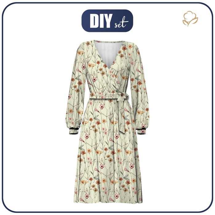 WICKEL MIDI KLEID (BIANCA) - WIESE M. 4 - Nähset