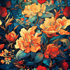 VINTAGE CHINESE FLOWER MS. 4