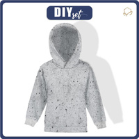 KINDER HOODIE (ALEX) - BETON - Nähset