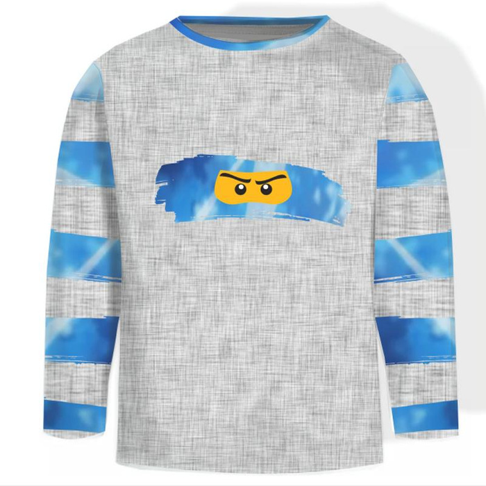 LONGSLEEVE - BLUE NINJA wz.2 - single jersey (98/104)
