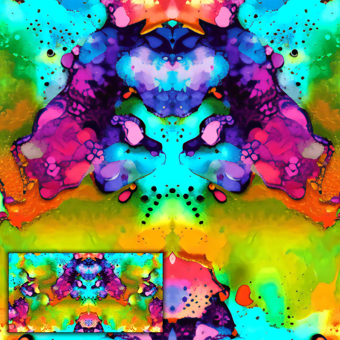 ABSTRAKCE vz. 10 panel (80cm x 155cm) SINGLE JERSEY