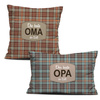 DECORATIVE PILOWS - Die beste Oma/ Der beste Opa der Welt / check retro