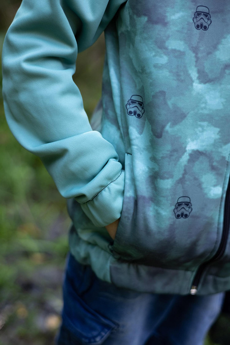 "MAX" CHILDREN'S TRAINING JACKET - STORMTROOPERS (minimal) / CAMOUFLAGE pat. 2 (olive) - Functional fabric (110/116)