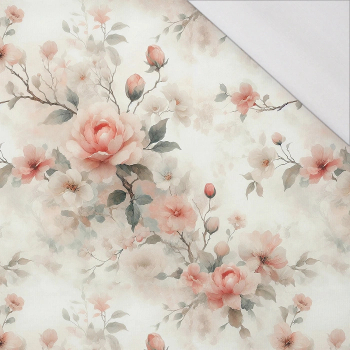 PASTEL FLOWERS WZ. 26 - Sommersweat mit Elastan