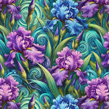 FLOWERS WZ.34 - Hydrofobní česaná teplákovina