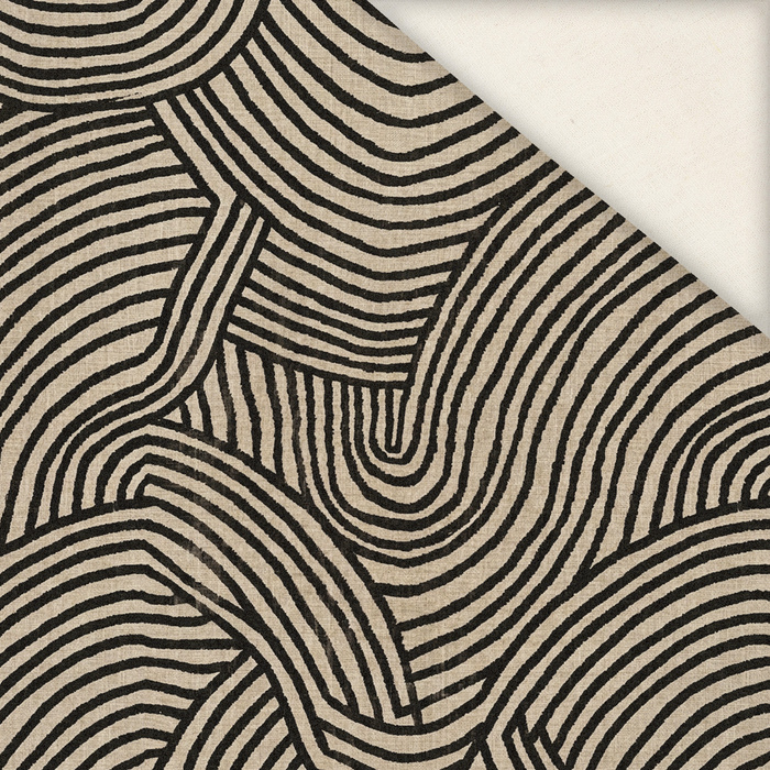 RETRO GEOMETRIC WZ. 20 - Linen 100%