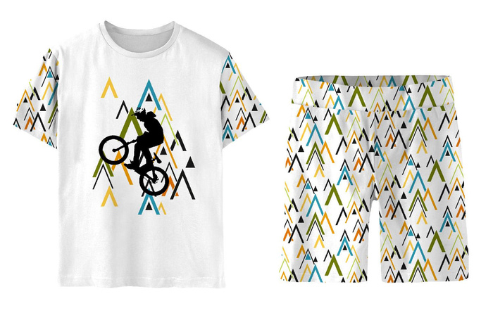 PIŻAMA DZIECIĘCA "ADA" - ROWER wz. 2 - Bambus Single Jersey z elastanem (98/104)