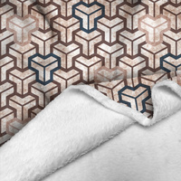 GEOMETRIC MINIMAL WZ. 12 - Minky-Plüsch