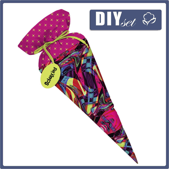 First Grade Candy Cone - COLORFUL ABSTRACTION - sewing set