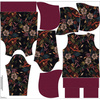 CLASSIC WOMEN’S HOODIE (POLA) - FLOWERS WZ.62 - sewing set XXXL