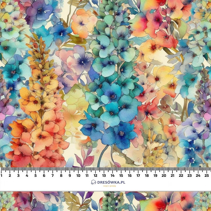 FLOWERS WZ.40 - Muślin bawełniany