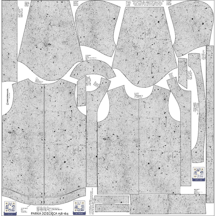 KINDERPARKA (ARIEL) - BETON - Nähset