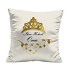 KISSENPANEL - IHRE HOHEIT OMA / Krone - Polster- Velours
