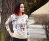 INDIE CHARME / blau - SP250 French Terry mit Elasthan