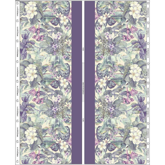 PAREO - PURPLE FLORAL - Nähset 