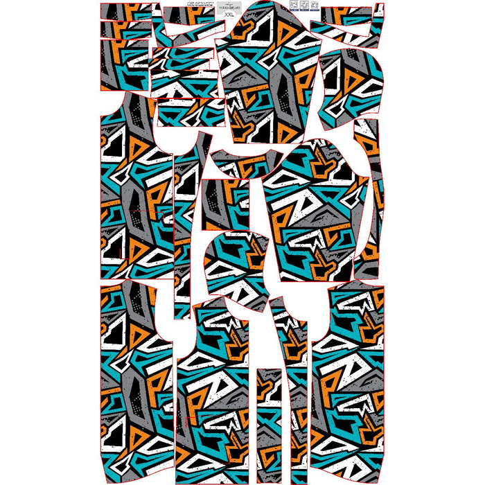 PÁNSKÁ BUNDA PARKA (TOM) - GRAFFITI - Sada šití