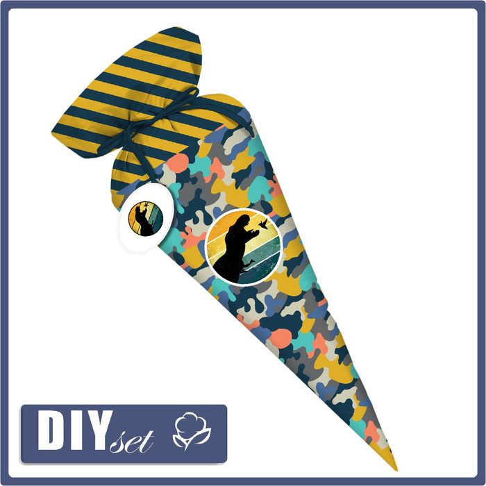 First Grade Candy Cone - CAMOUFLAGE COLORFUL pat. 2 - big
