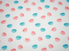 Macarons (J'adore Paris) / pfirsich -  French Terry mit Elasthan