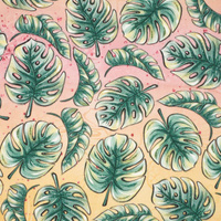 TROPICAL MONSTERAS - Viscose jersey