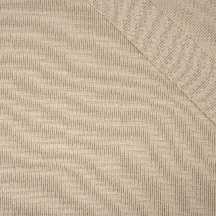 Rib Jersey fabric Unicolour - BEIGE (D-115)