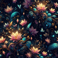Butterfly & Flowers wz.6 - lycra 300g