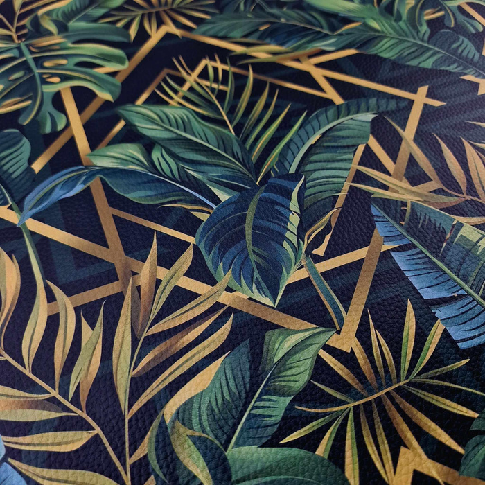 WILD JUNGLE wz.4 (MONSTERA) - dickes geprägtes Kunstleder