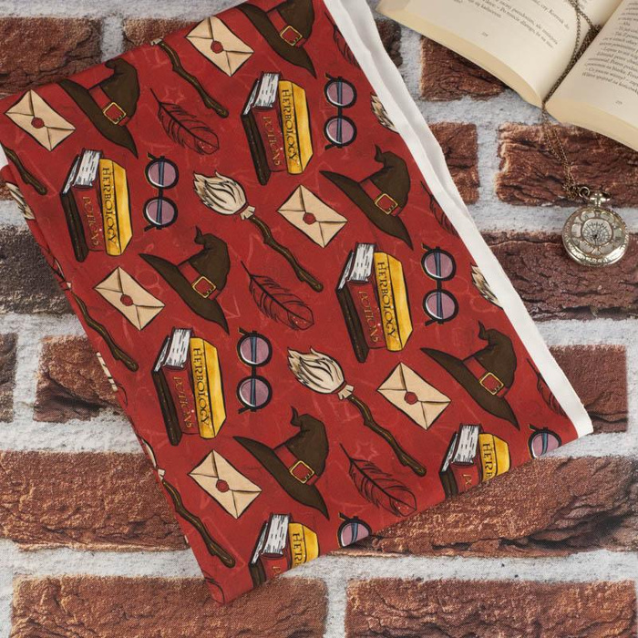 MAGIC MIX PAT. 1 (MAGIC SCHOOL) / red - Cotton woven fabric