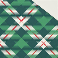 CHECK GREEN - RED / green - Cotton drill