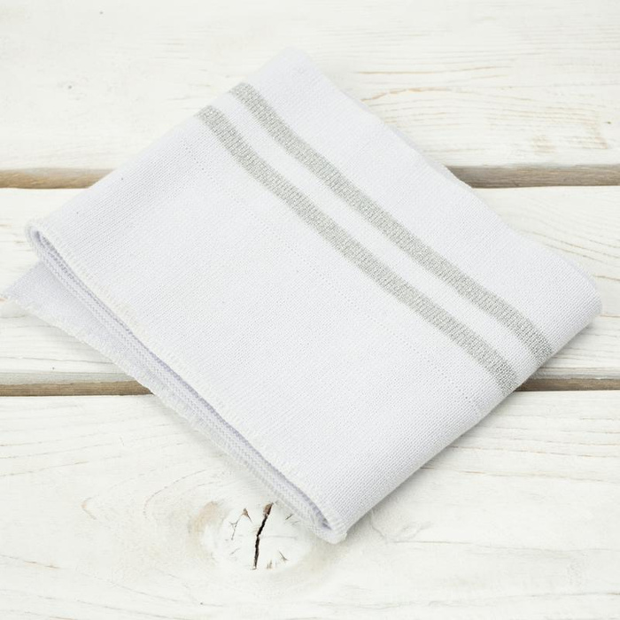 Folded ribbing GREY / white140cm