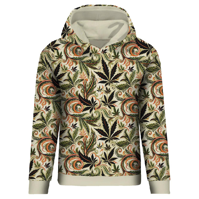 Hemp leaves WZ. 5 - Cotton woven fabric