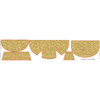 HIP BAG - GLITTER pat. 1 (gold) - small