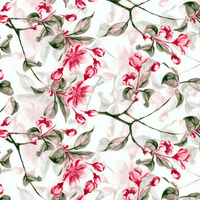 APPLE BLOSSOM pat. 1 (pink) - Viscose jersey