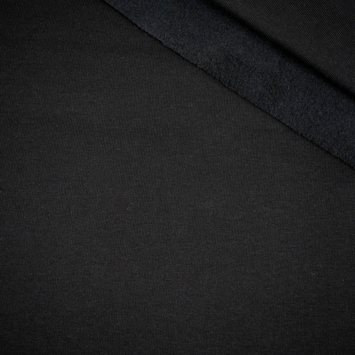 D-16 BLACK - thick brushed sweatshirt D300