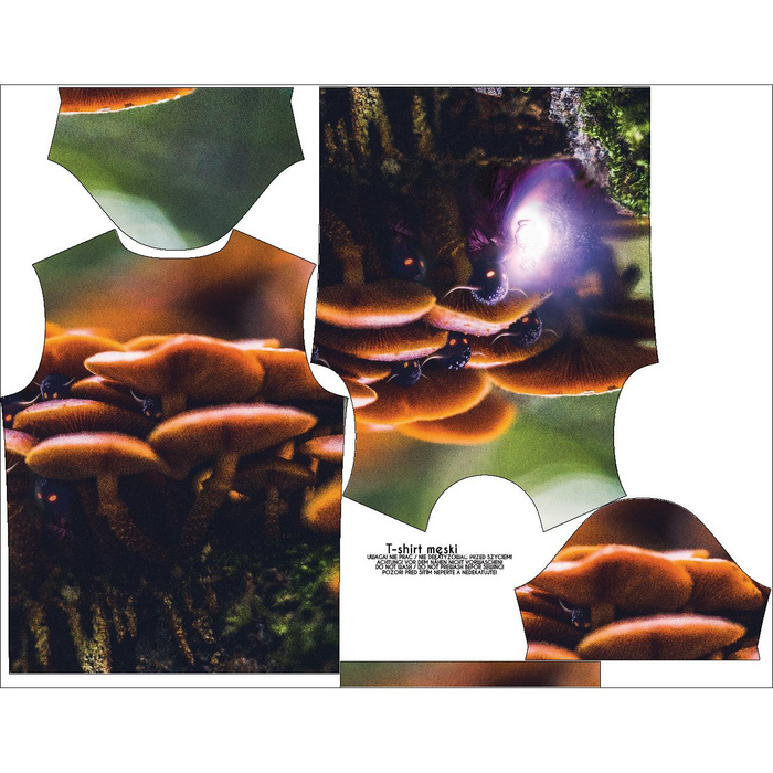 T-SHIRT MĘSKI - HALUNKI - zestaw do uszycia XXL